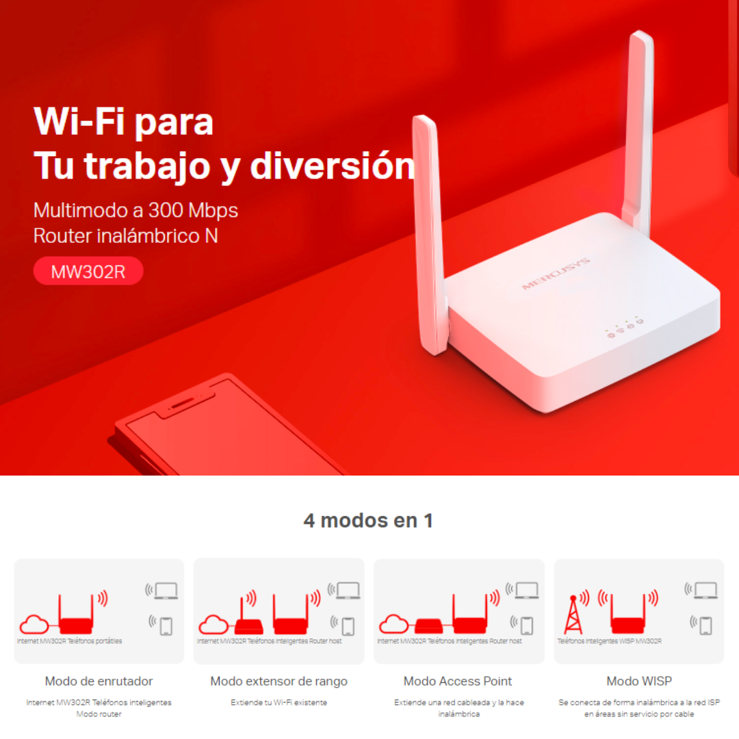 ROUTER MERCUSYS MW302R - Imagen 3