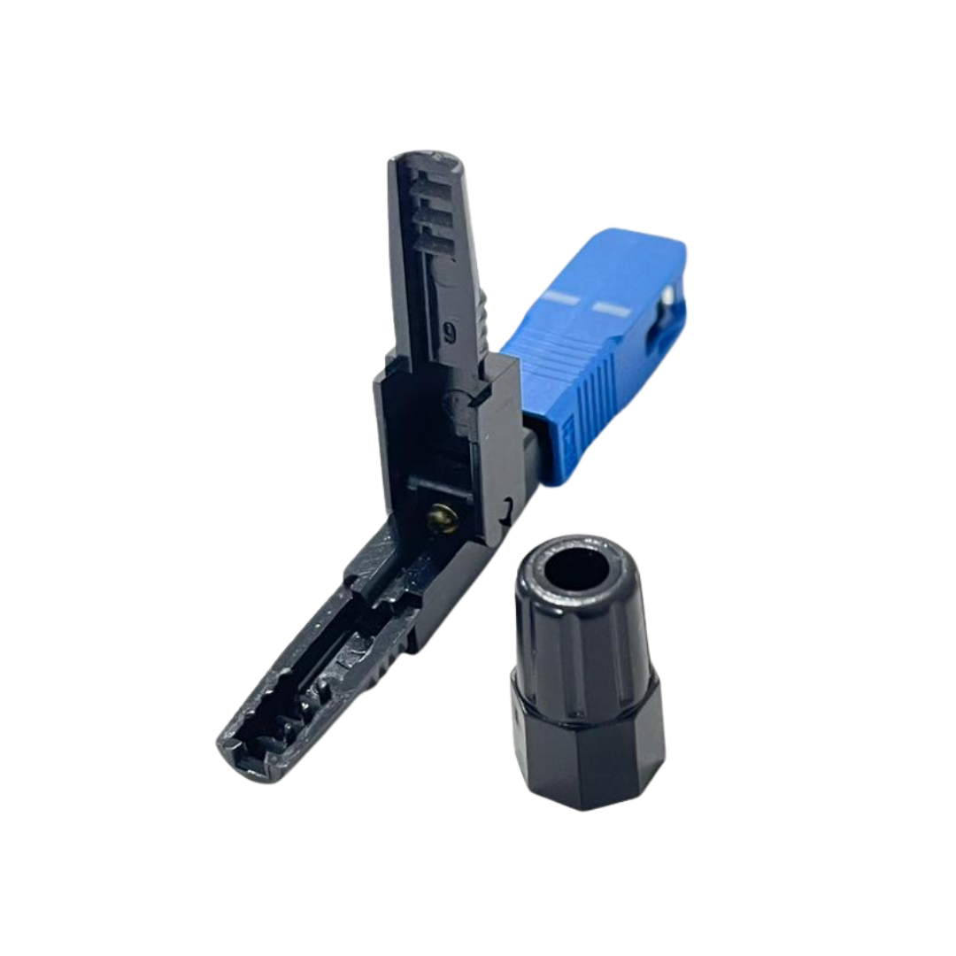 CONECTOR RAPIDO FIBRA OPTICA TIPO ROSCA AZUL