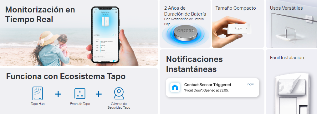 SENSOR DE APERTURA TAPO T110 - Imagen 4